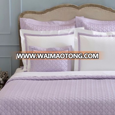 satin embroidered bedspread set