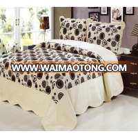 high quality print design turkish velvet bedspread