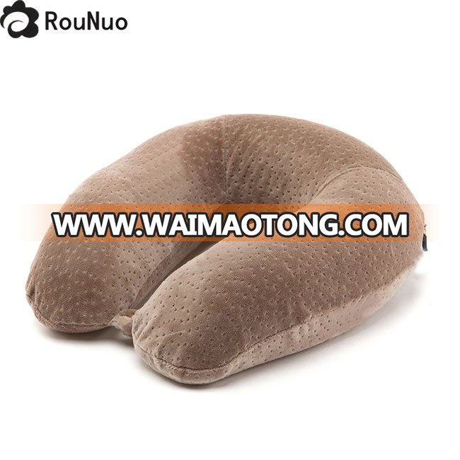 Memory foam travel neck pillow